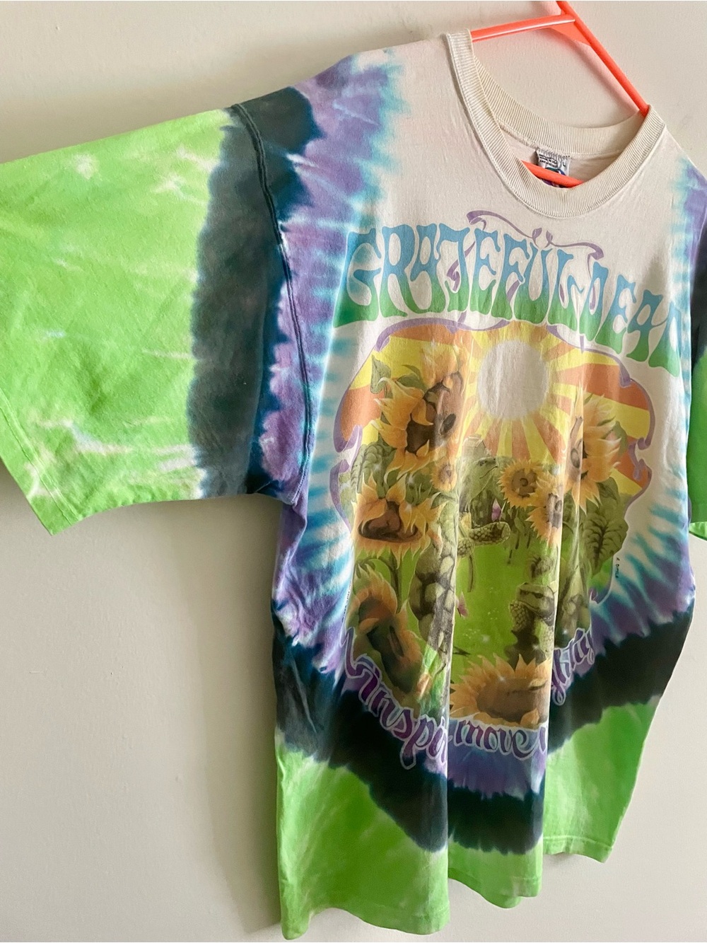 🐢🌻 Vintage Grateful Dead 1995 Turtles and Sunflowers T-Shirt 🐢🌻 - Picture 2 of 5